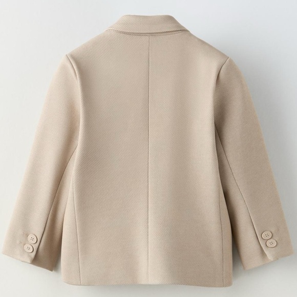 Zara Kids Suite Jacket and Pants - Beige Size 5 - Picture 5 of 9